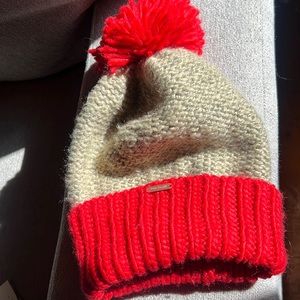 Free people red and brown hat OS fits all